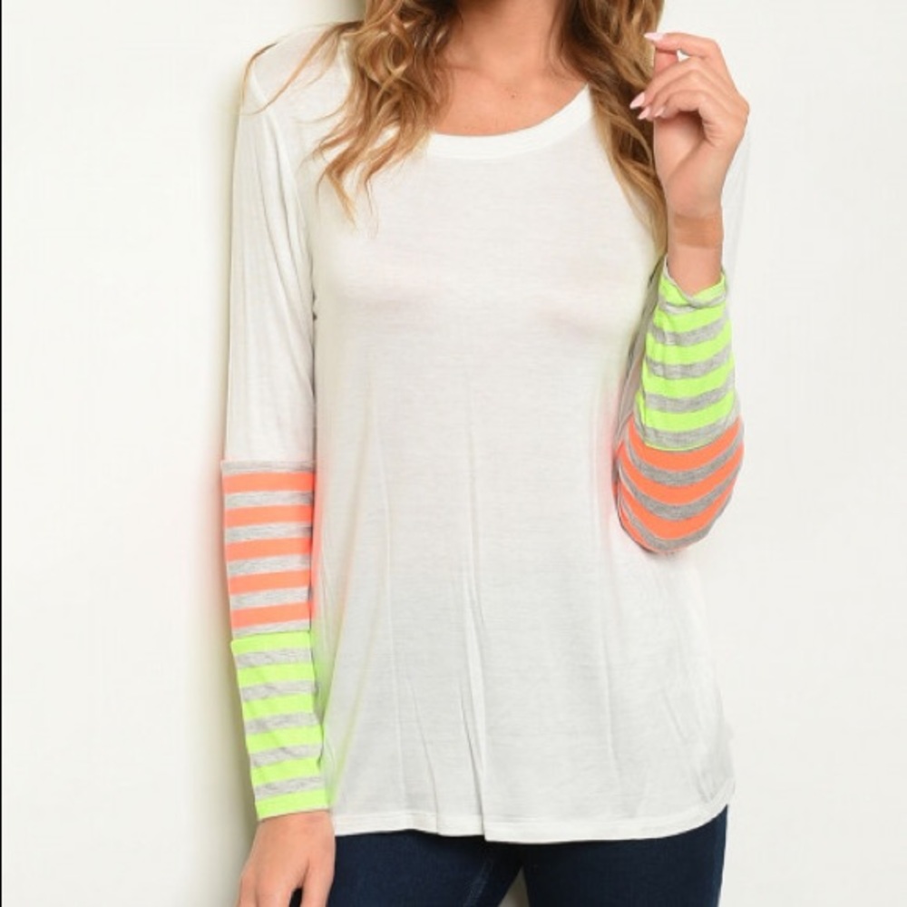 Fantastic Fawn Super Soft Striped Sleeve Top